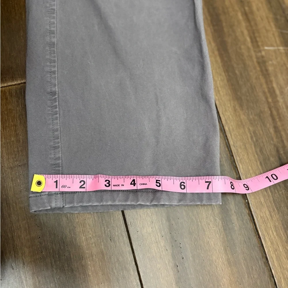 Dockers Men's Gray Chinos Slim/Coupe Sz 36x39 Pockets Casual Work Office Belt